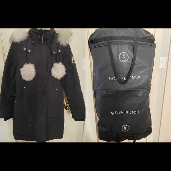 Moose Long Parka winter jacket (Navy Blue) - Picture 1 of 1